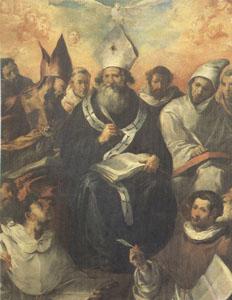 HERRERA, Francisco de, the Elder St Basil Dictating His Doctrine (mk05) France oil painting art